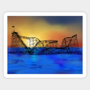 Seaside Heights Roller Coaster Sticker